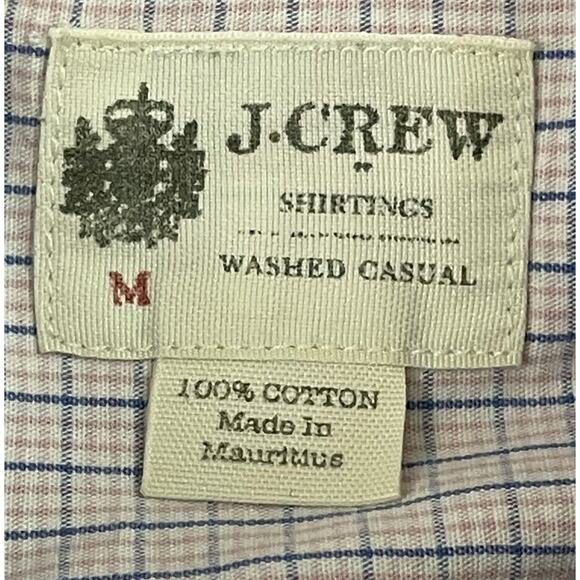 J Crew Shirtings Shirt Mens Medium Plaid Washed Tailored Fit Button Up Casual - Picture 2 of 12